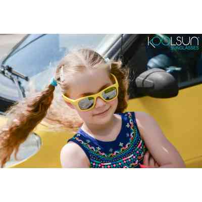 Детские солнцезащитные очки Koolsun Wawe золотые 3-10 лет (KS-WAGR003) Винница