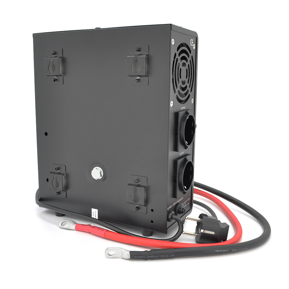 ДБЖ з правильною синусоїдою Europower EPWM-MPS-800/12 (500 Вт) 3/5/10/15А, під зовнішню АКБ 12В (AGM/GEL/LFP), кріплення на стіну, Київ - фото 3