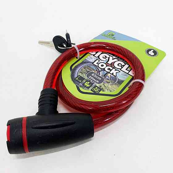Прочный велозамок 187, 15*65, Защита противоугонный замок для велосипеда, Тросик замок для велосипеда XB-19 Ивано-Франковск