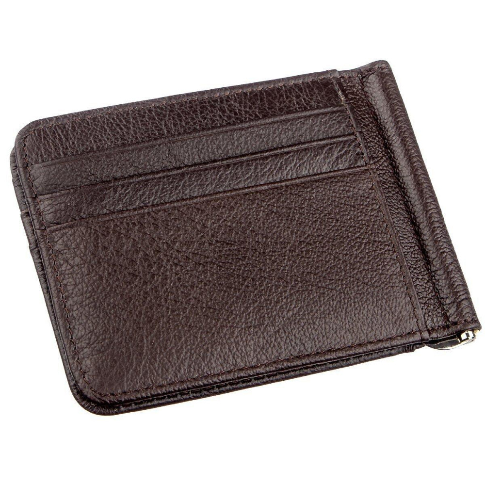 Стильний чоловічий Затискач Коричневий (ST Leather) Київ - фото 6
