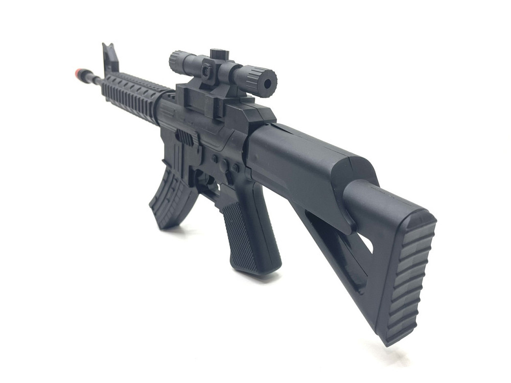 Автомат із оптичним прицілом звук підсвічування 55см Чорний (HT-7) Чернігів - фото 5