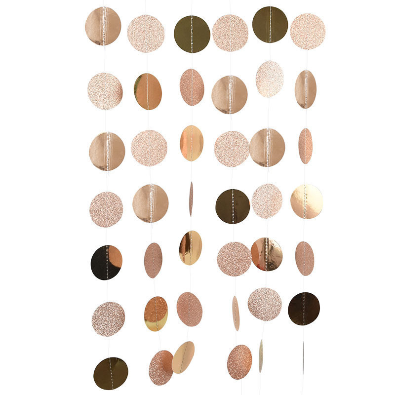 Гирлянда нитка круги 400 см на 5 см шампань Киев - изображение 1