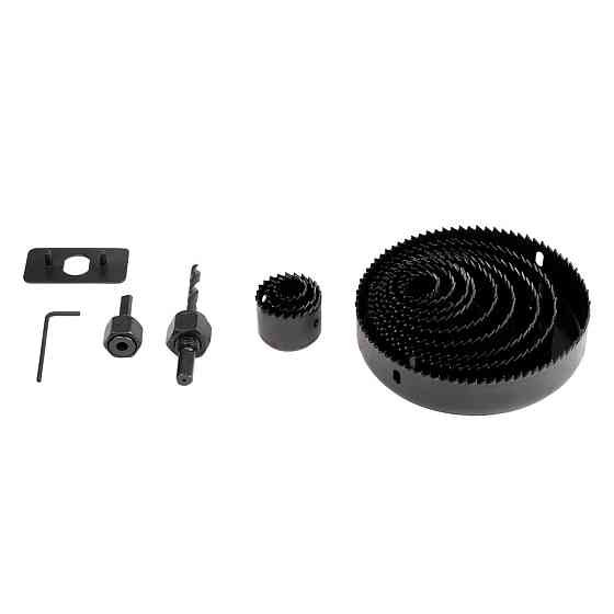 Коронки для дерева збірні Ø19, 22, 29, 32, 38, 44, 51, 64, 76, 89, 102, 127 мм SIGMA (1520161) Київ