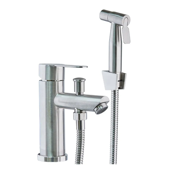 Смеситель для умывальника Mixxus DAX-001-SH с гигиеническим душем из нержавеющей стали SUS304 (MI6072) Харьков