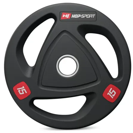 Блин олимпийский с хватом 15 кг 51мм Hop-Sport Киев