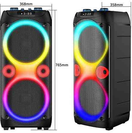 Портативная Колонка с микрофонами БОЛЬШАЯ ГУЧНАЯ Харьков