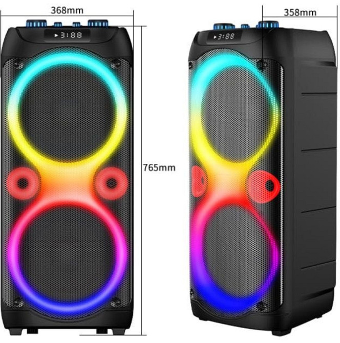 Портативная Колонка с микрофонами БОЛЬШАЯ ГУЧНАЯ Харьков - изображение 1