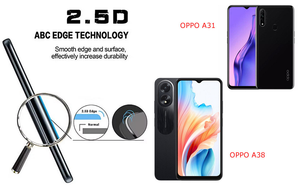 Защитное стекло ArmorGlass для OPPO A31, OPPO A38 – устойчивое к царапинам и ударам Киев - изображение 2