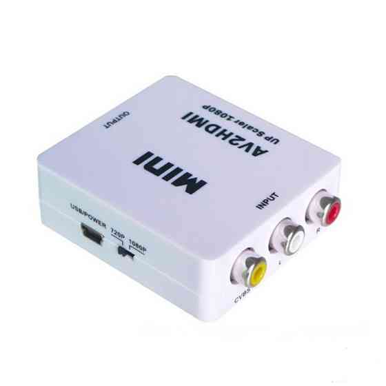 Конвертер AV в HDMI (3 гнездп RCA (IN) - гніздо HDMI (OUT)) Полтава