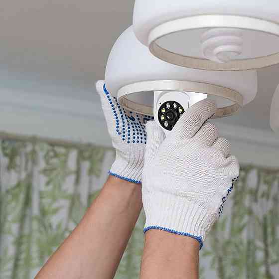 Камера спостереження під цоколь Е27 Wifi IP Smart Camera 360° 1080P AC Prof 4252 Київ