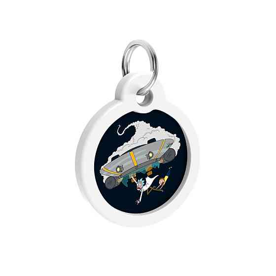 Адресник для собак и кошек металлический WAUDOG Smart ID с QR паспортом, рисунок 