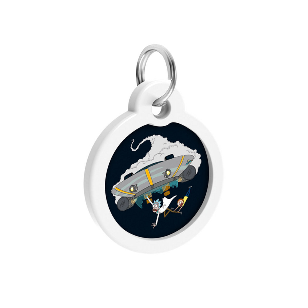 Адресник для собак и кошек металлический WAUDOG Smart ID с QR паспортом, рисунок 