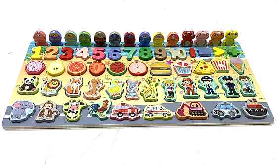 Дерев'яна іграшка Tree Toys Багатофункціональна дошка магнітна рибалка (MD 2903) Чернігів