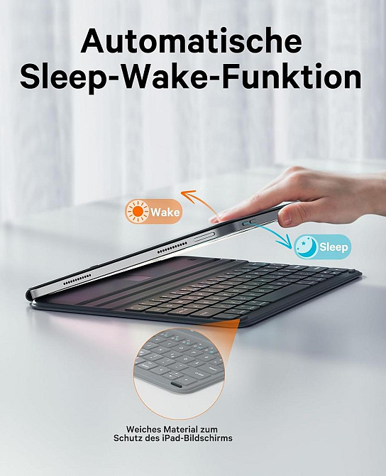 Чохол-книжка з клавіатурою для iPad Air 11-inch(M2) 2024/ iPad Air 5 2022/Air 4 2020 10.9/iPad 4-го покол. 10.9 / iPad Pro 11 2018 Дніпро - фото 4