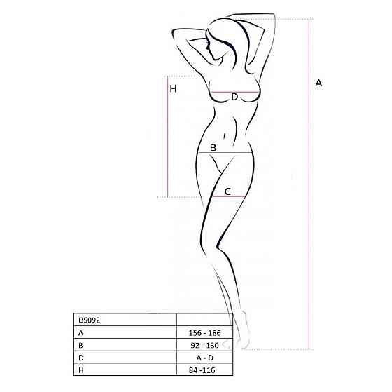 Бодістокінг-сукня з відкритими грудями Passion BS092 black Sex Aura Київ