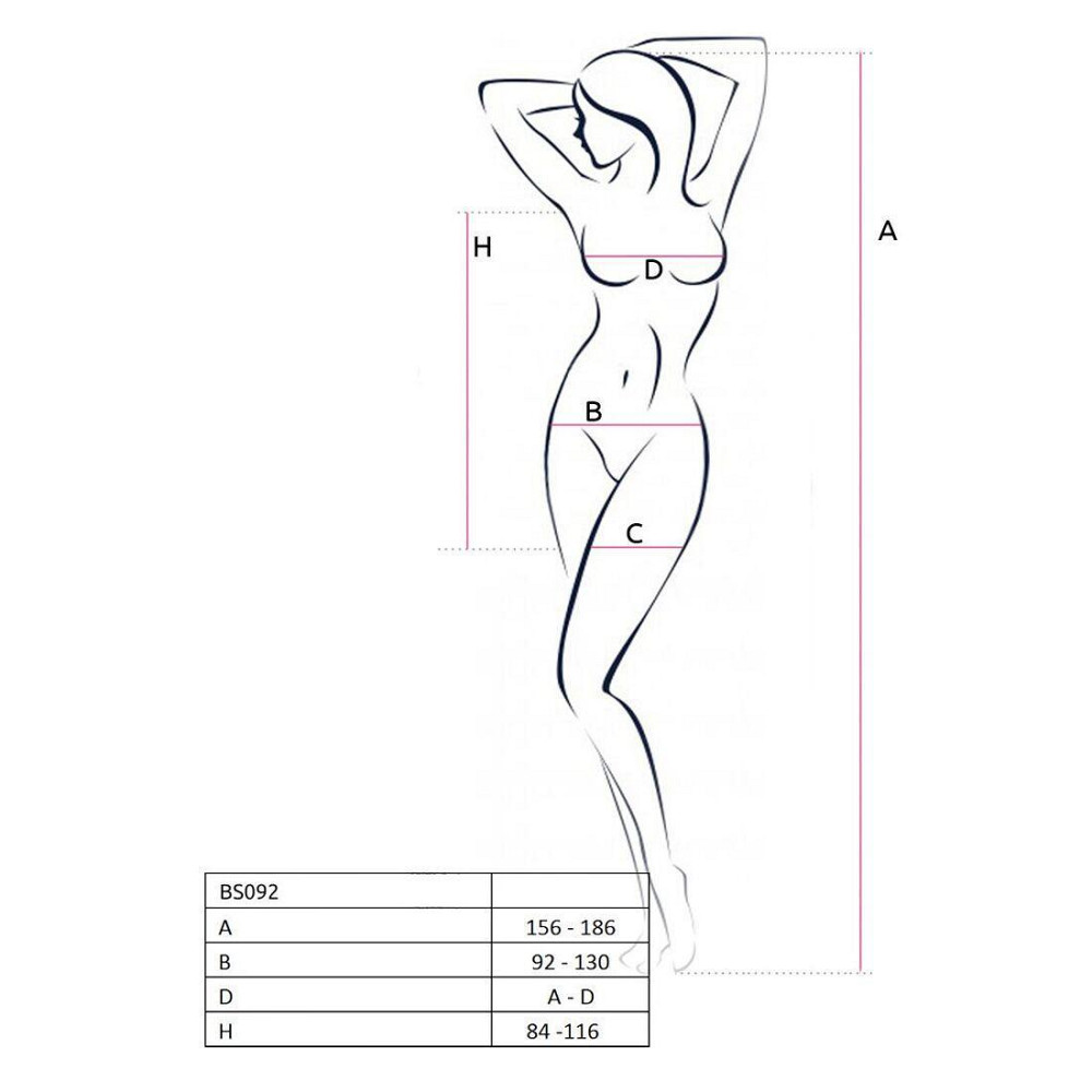 Бодістокінг-сукня з відкритими грудями Passion BS092 black Sex Aura Київ - фото 5