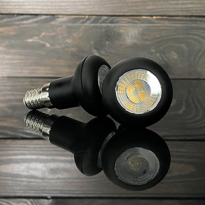Настільна лампа Black Tandem - подвійний металевий дизайнерський LED світильник із спрямованими ламп Бориспіль - фото 9