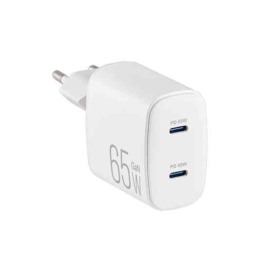 Сетевое зарядное устройство Brevia ePowerGaN PD65W 2xUSB-C белый Львов