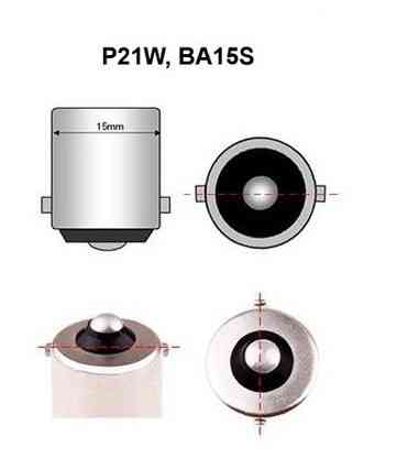 Світлодіодна лампа StarLight T25 10 діодів CREE XB-D PY21W BA15S з лінзою AMBER USA 12/24V Харків