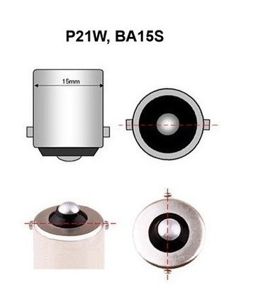 Світлодіодна лампа StarLight T25 10 діодів CREE XB-D PY21W BA15S з лінзою AMBER USA 12/24V Харків - фото 3