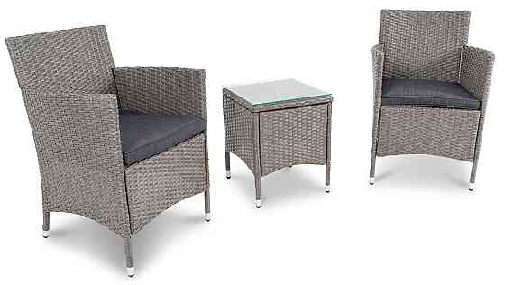 Комплект садових меблів меблі Di Volio Siena сірий/графітовий Киев