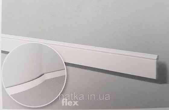 Плинтус напольный NMC decoration 2000Х80Х13 дюрополимер FL1 белый возможность окраски 3040932 Киев