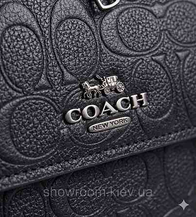 Чоловіча брендова барсетка, сумка Coach (2514) чорна Київ