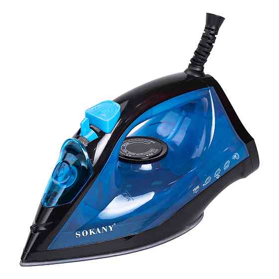 Sokany Ручна парова праска 1600 Вт із керамічним покриттям для одягу Синій Sokany SK-11005 Киев