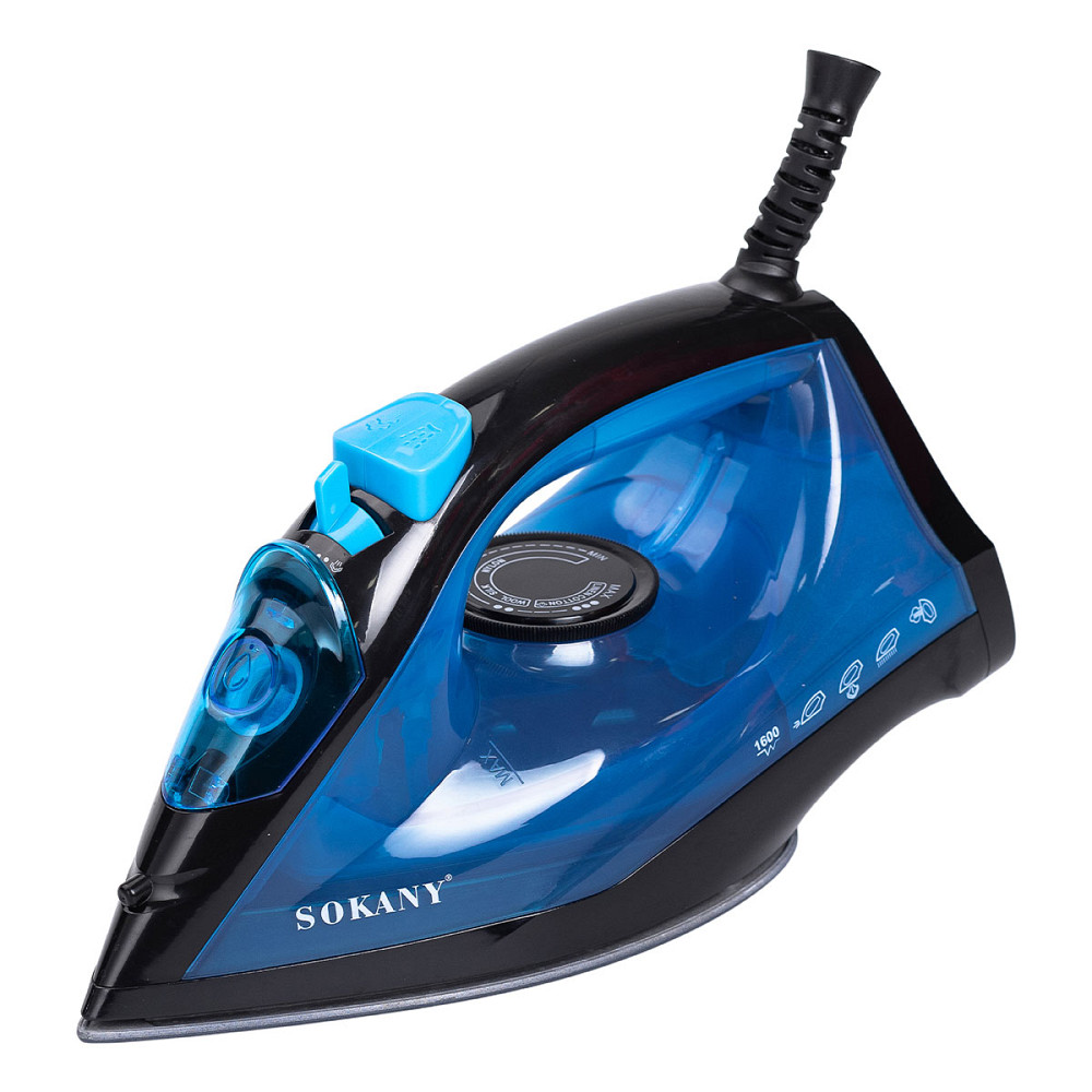 Sokany Ручна парова праска 1600 Вт із керамічним покриттям для одягу Синій Sokany SK-11005 Киев - изображение 2