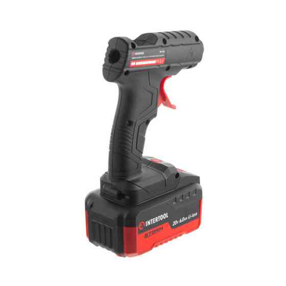 Пістолет клейовий 20 В, під стрижні 10.8-11.5мм, без ЗП та АКБ INTERTOOL WT-9301 Киев