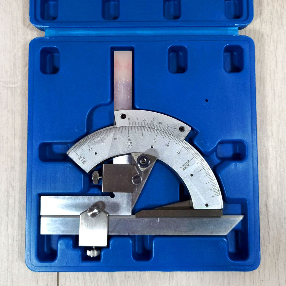 Кутомір універсальний УН-127 тип 2-2 — точний вимірювальний інструмент для заміру кутів по металу та дереву. Харків - фото 7
