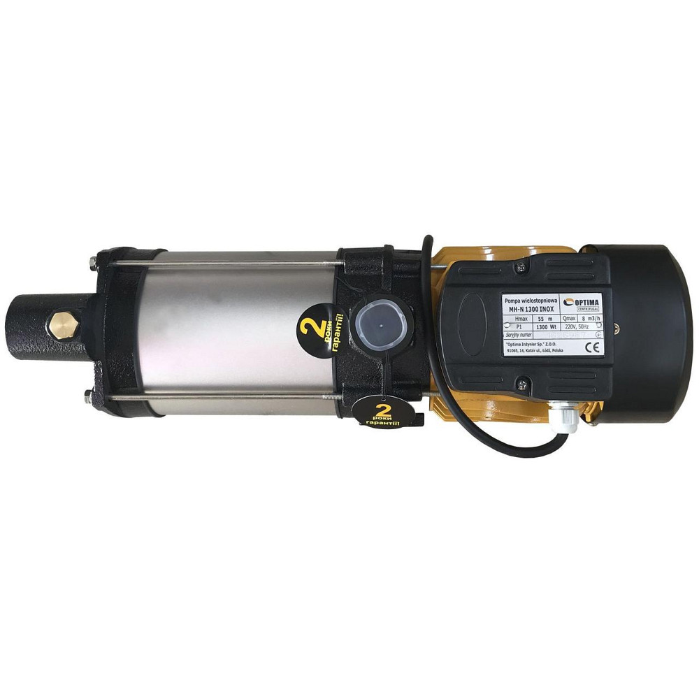 Насос центробежный многоступенчатый Optima MH-N 1300INOX 1,3кВт нерж, колеса (000011514) Киев - изображение 2