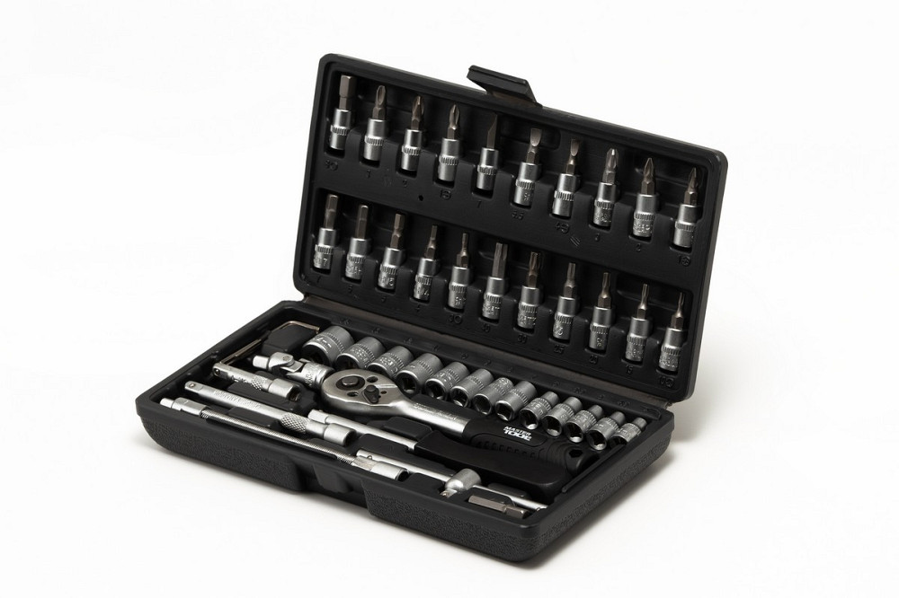 MASTERTOOL Набір інструментів MASTERTOOL ¼" 46 шт 4-14 мм кейс 78-6046 Київ - фото 6