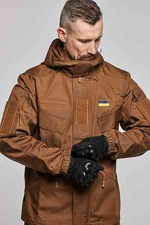 Військова чоловіча літня куртка койот , матеріал ріп стоп , польова тактична койот куртка Львів