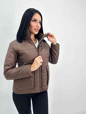 Демісезонна куртка з синтепоном "Lake" оптом | Батал | Розпродаж моделі Шоколадний, 50-52 Київ