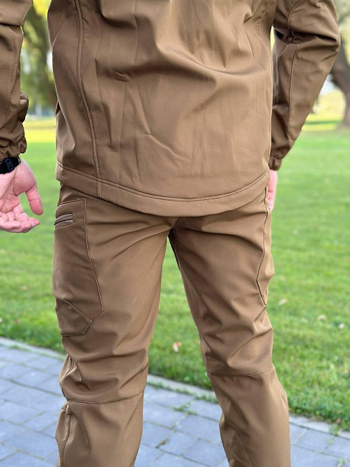 Армейская койот мужская демисезонная форма soft shell на флисе и молнией все размеры Львов - изображение 4