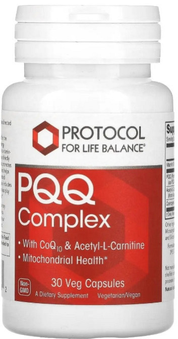 Пірролохінолінхінон Protocol for Life Balance PQQ Complex 30 вег капс Київ - фото 1