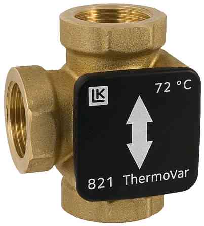 LK 821 Термостатичний триходовий перемикаючий клапан Termo Var, 1 1/4