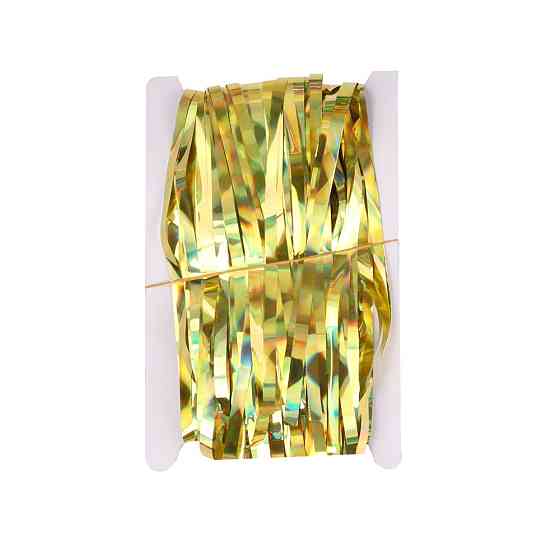 Дождик на фотозону с голограммой 1 м на 1 м золотистый Киев