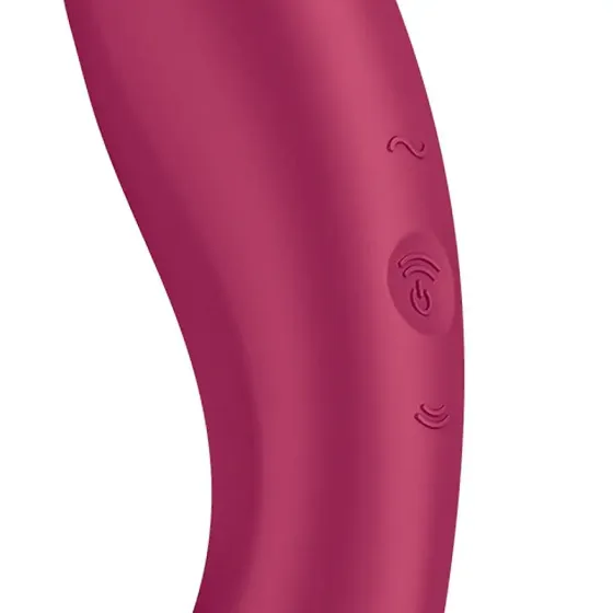 Вакуумний стимулятор з вібрацією Satisfyer Curvy Trinity 1 Red, іграшка 3в1 Львів