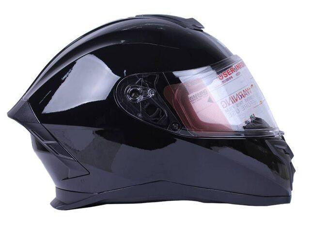Шлем мотоциклетный интеграл MD-820  (черный, size M) Мукачево - изображение 3