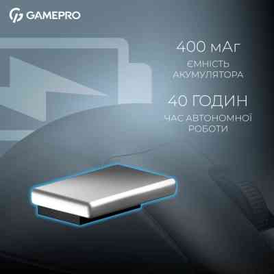 Мишка GamePro Asgard Surt Wireless/Bluetooth/USB Black (GM017B) Вінниця