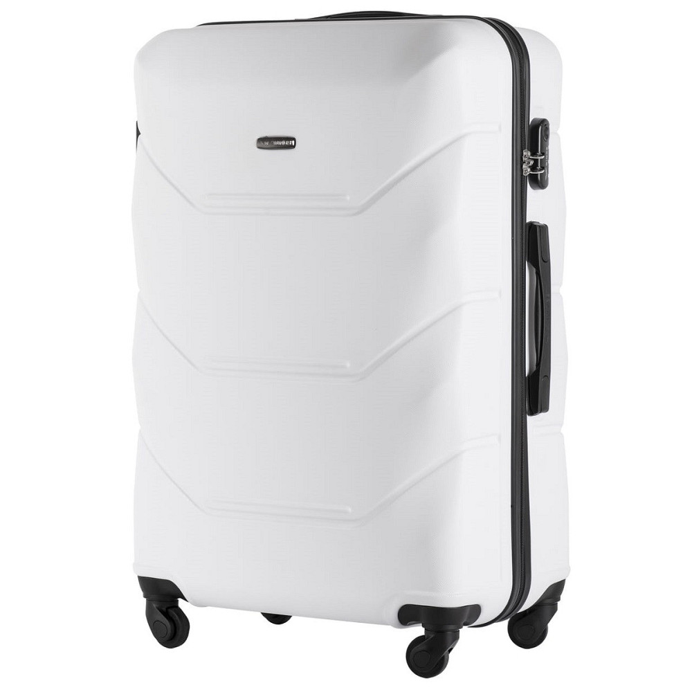 Чемодан пластиковый WINGS 147 большой 75 см белый Киев - изображение 1