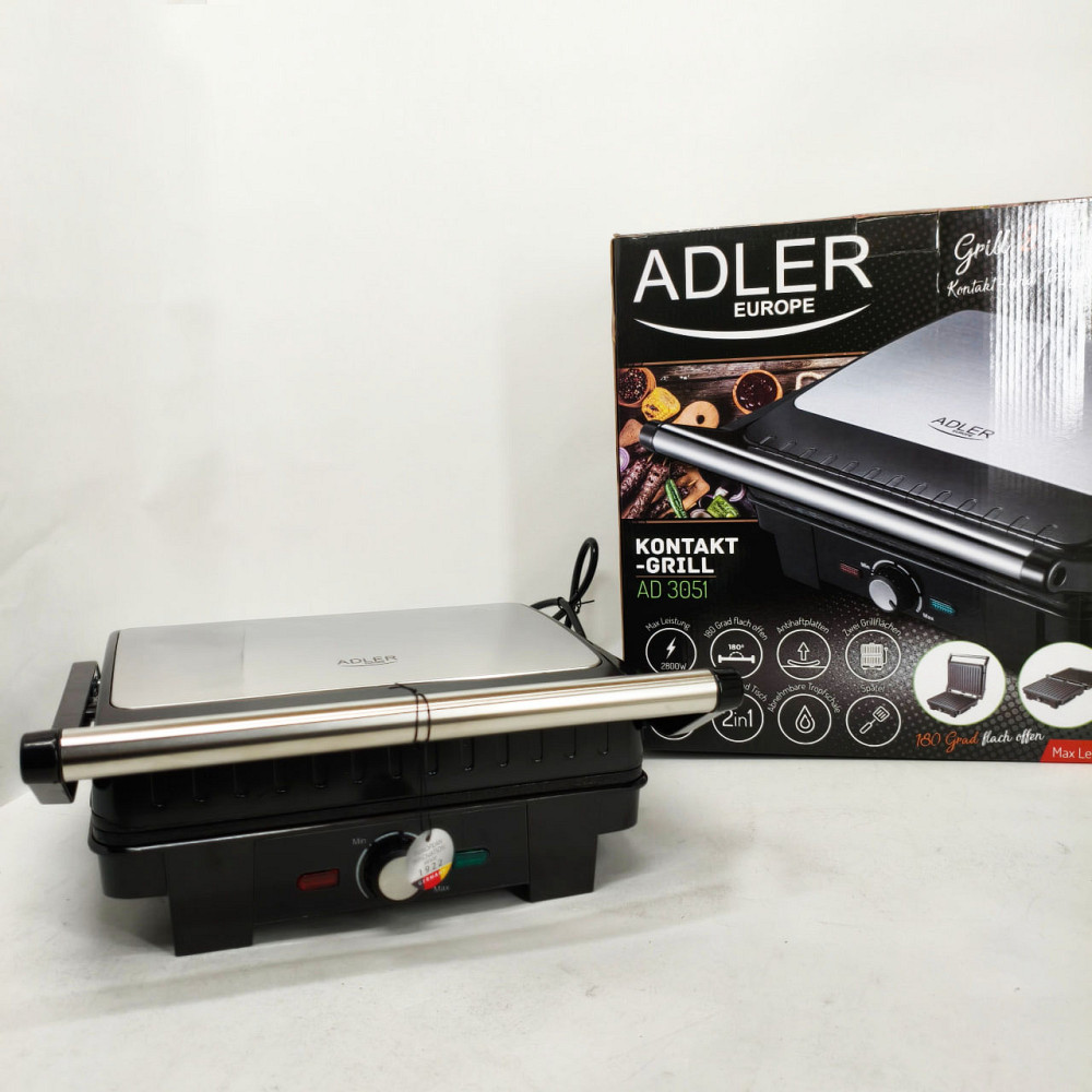 Гриль настольный прижимной Adler, Гриль аппарат электрический, Электрогриль для мясных блюд WG-33 Львов - изображение 12