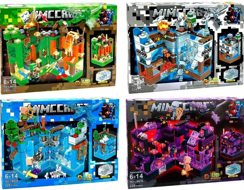 Lego MINECRAFT, Лего Майнкрафт Крепости, 4 вида, светящиеся блоки. Харьков - изображение 8