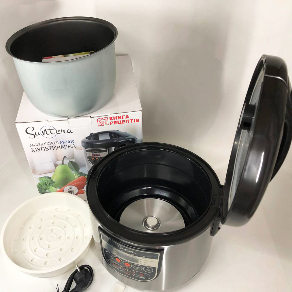 Пароварка для кухні побутова Suntera AS-1010S 900 Вт, Мультиварка 5 літрів, Мультиварка 5 л RB-34 Івано-Франківськ - фото 1