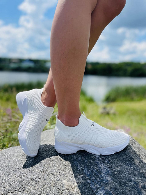 LB Сліпони жіночі LB 778-2 білі (весна-літо, сітка) (5073) Коломия - фото 3