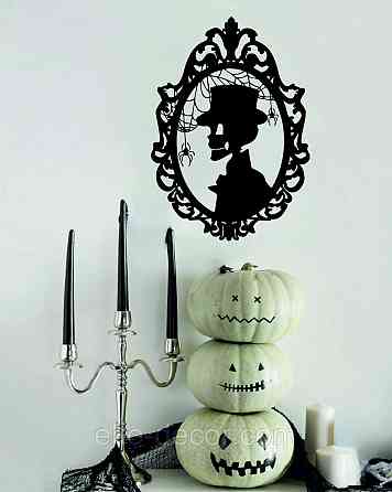 Декоративное настенное Панно «Скелет», Декор на стену 90*63 см, Черный Киев