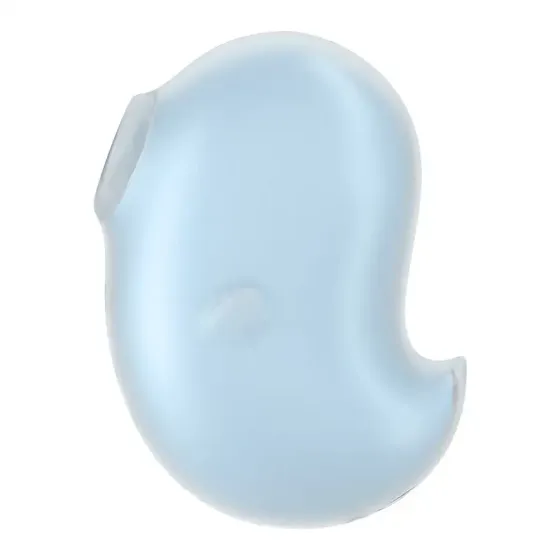 Вакуумний кліторальний стимулятор із вібрацією Satisfyer Cutie Ghost Blue Львів