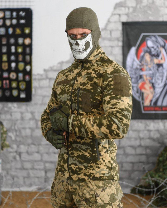 Кофта флиска мужская пиксель на змейке Одесса - изображение 20